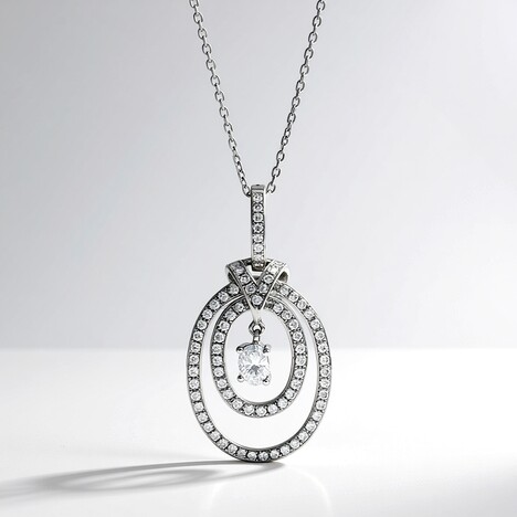 Collana in oro con Diamante SI1 (H) (CIRARI)