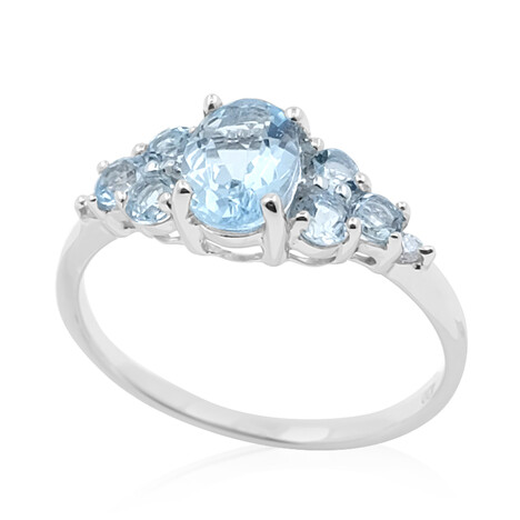 10K Aquamarine Gold Ring