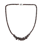 Collana in argento con Granato Mozambico