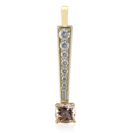Ciondolo in oro con Morganite del Madagascar (Adela Gold)