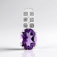 Pendentif en argent et Améthyste