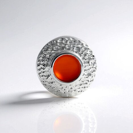 Ciondolo in argento con Corniola (MONOSONO COLLECTION)