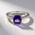 Anello in argento con Ametista Siberiana