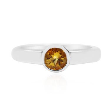 Cognac-Skapolith-Silberring