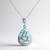 Collier en argent et Topaze bleu ciel