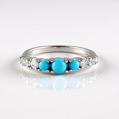 Anello in argento con Turchese Sleeping Beauty (Faszination Türkis)