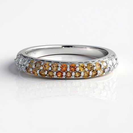 Anello in argento con Zircone Rosa