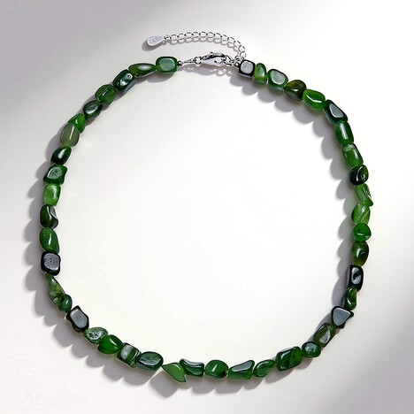 Collana in argento con Nefrite
