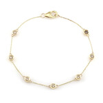 Gouden armband met I2 Champagne Diamanten (de Melo Gold)