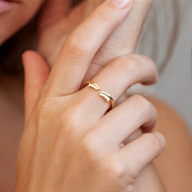 Gouden ring met IF (G) Diamanten (de Melo Gold)