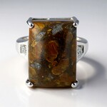 Anello in argento con Quarzo Dinosauro