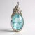 Ciondolo in argento con Acquamarina Brasiliana (Annette classic)