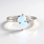 Anello in argento con Acquamarina Brasiliana