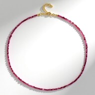 Collana in argento con Tormalina Rosa Nigeriana