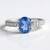 Anello in argento con Fluorite Cangiante