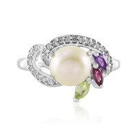 Anello in argento con Perla d'Acqua Dolce Bianca