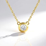 Collana in argento con Diamante I2 (H)