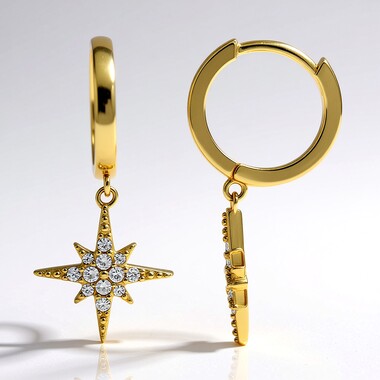 Zircon Silver Earrings