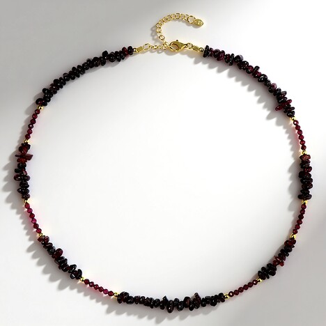 Collana in argento con Granato Mozambico