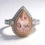 Anello in oro con Morganite AAA (CIRARI)