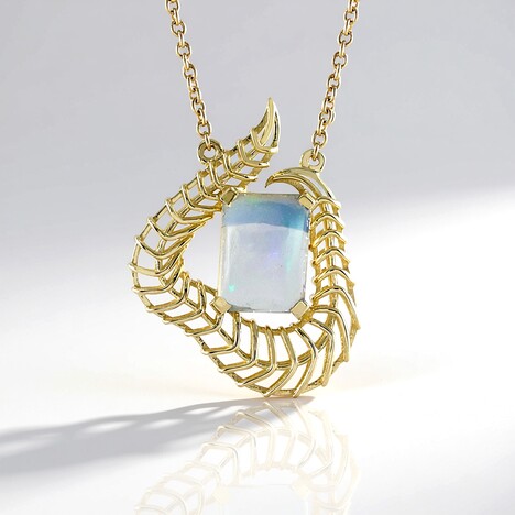 Collana in oro con Opale di Welo (Ornaments by de Melo)