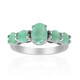Zilveren ring met een Braziliaanse smaragd