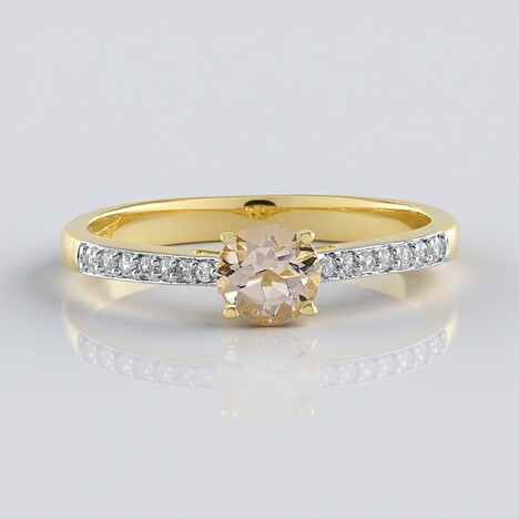 Anello in argento con Morganite del Madagascar