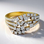 Anello in oro con Diamante SI1 (G) (Annette)