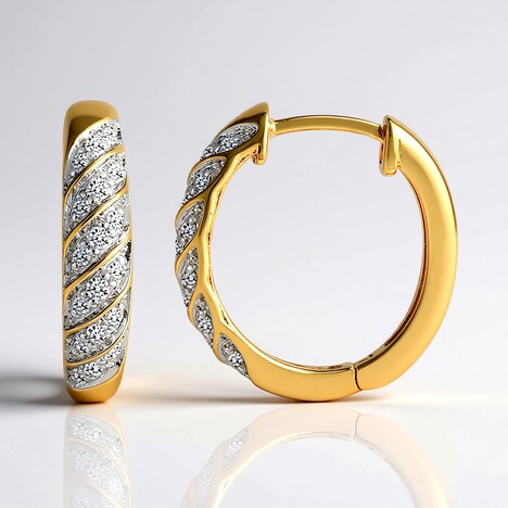 Orecchini in oro con Diamante SI1 (G) (Annette)