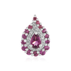 Pendentif en argent et Grenat Rhodolite
