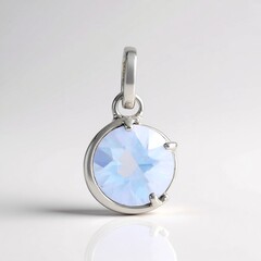 Ciondolo in argento con Quarzo Blue Moon