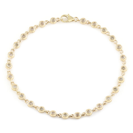 I2 Schokoladen-Brillant-Goldarmband (SUHANA)