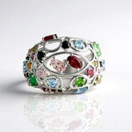 Bague en argent et Tourmaline