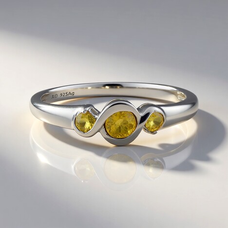 Anello in argento con Sfene