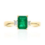 Anillo en oro con Esmeralda de Colombia (CIRARI)
