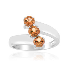 Anillo en plata con Topacio tepetate