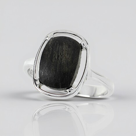 Anello in argento con Quercia Nera (dagen)