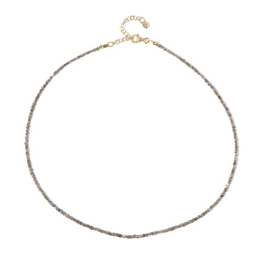 Champagner-Diamant-Silberhalskette