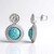 Orecchini in argento con Turchese (dagen)