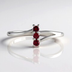 Anello in argento con Spinello Rosso