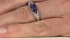 Bague en or et Tanzanite AAA (de Melo)