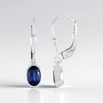 Orecchini in argento con Cianite del Nepal