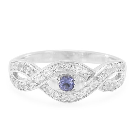 Anello in argento con Iolite del Madagascar