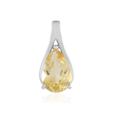 Citrine Silver Pendant