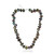 Collana in argento con Perla d'Acqua Dolce Keshi Nera (TPC)