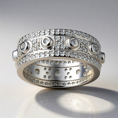 Anello in argento con Zircone