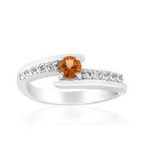 Anillo en plata con Topacio tepetate