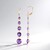 Boucles d'oreilles en argent et Améthyste (KM by Juwelo)