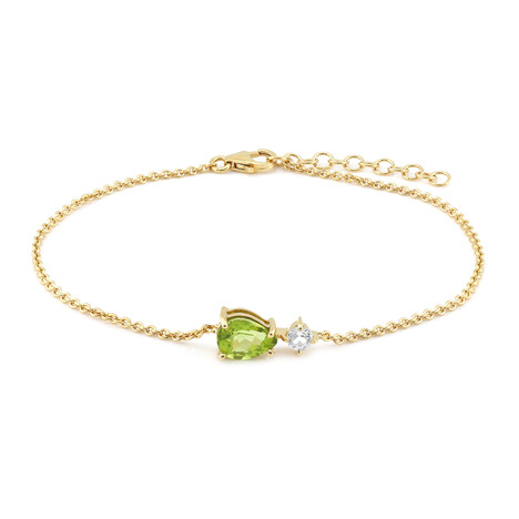 Zilveren armband met een Birmese Peridoot