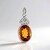 Pendentif en argent et Citrine Madère